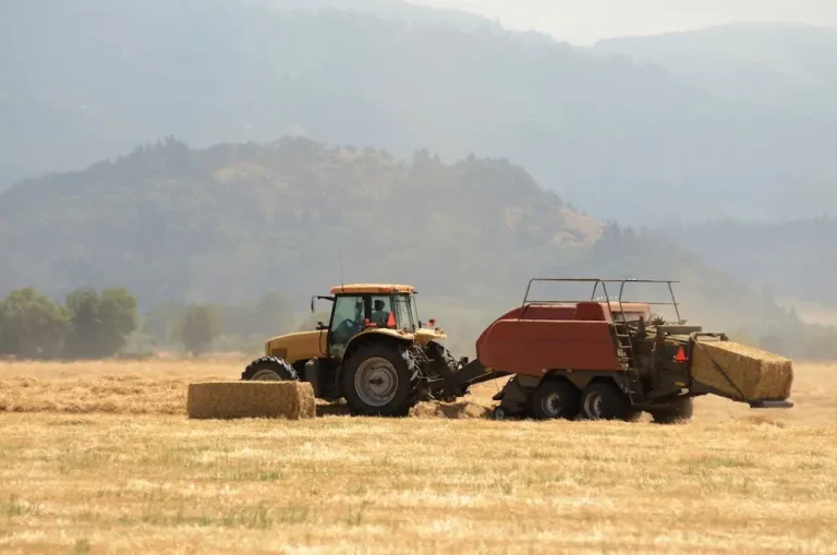 Tractor in a field